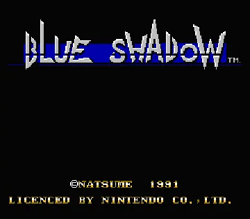 Blue Shadow (Europe) screen shot title